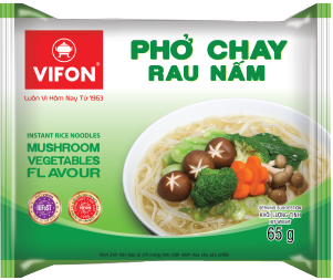 Instant Rice Noodles Mushroom Vegetable Flavor 65g