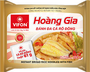 Hoang Gia Instant Broad Rice Noodles With Fish 120g
