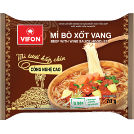 Instant Noodles Beef With Wine Sauce Flavor