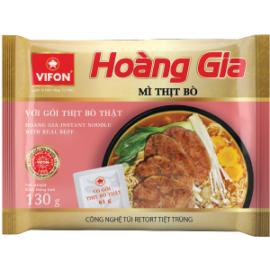Hoang Gia Instant Noodle With Real Beef 130g