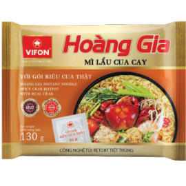 Hoang Gia Instant Noodle Spicy Crab Hotpot With Real Crab 130gr