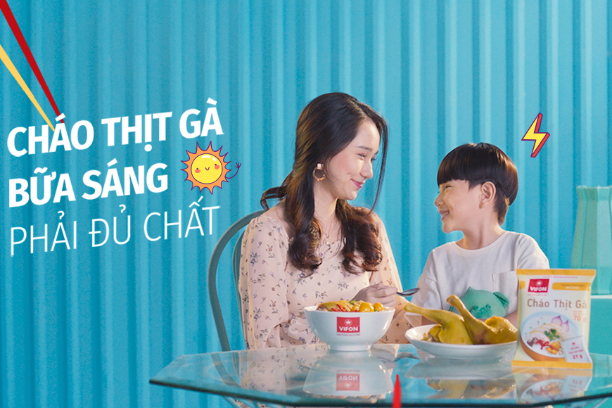 Cháo thịt gà VIFON: Bữa sáng phải đủ chất